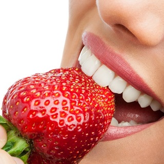 Strawberries for teeth whitening